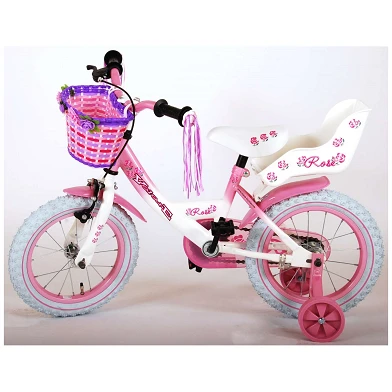 Volare Rose Fiets - 14 inch - Roze Wit