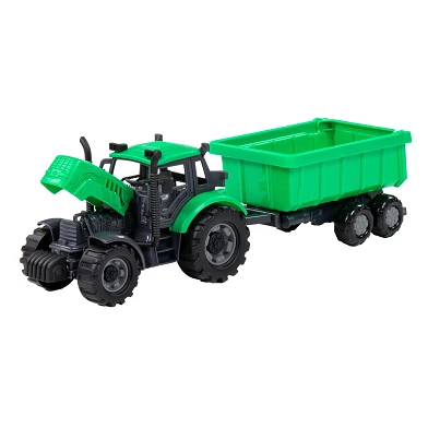 Cavallino Traktor mit Kippanhänger grün, Maßstab 1:32