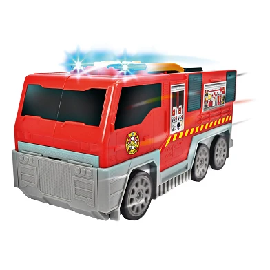 Dickie ausklappbares Feuerwehrauto und Garagen-Spielset