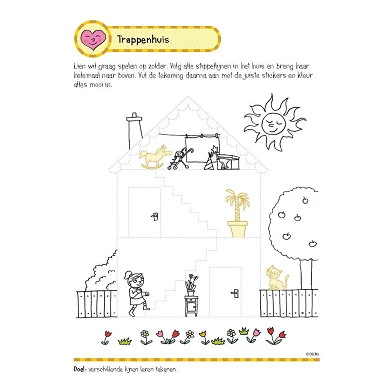 Oefenboek met Stickers - Eerste Schrijfspelletjes (5-6 jaar)