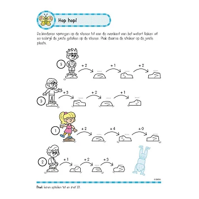 Oefenboek met Stickers - Leuke Rekenoefeningen (6-7 jaar)
