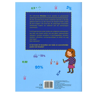 Mijn Oefenboek met Poster - Rekenen met Breuken (9-11 jaar)