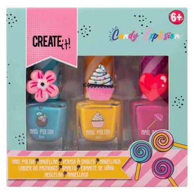 Create It! Candy Explosion Nagellack, 3 Stk.