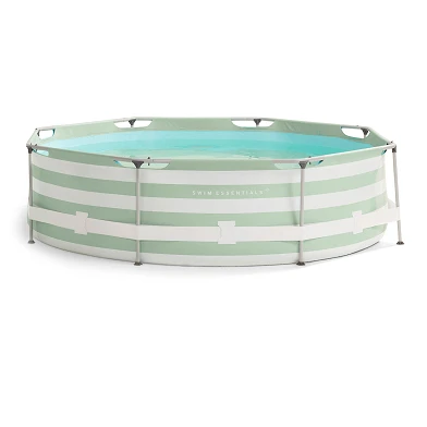 Swim Essentials Luxuriöser grün gestreifter runder Pool
