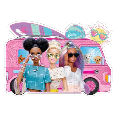 Clementoni Puzzle Super Color - Barbie Surf Bus, 104 Teile.