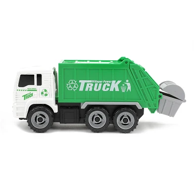 Cars und Lastwagen Müllwagen mit Mülltonnen