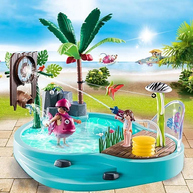Playmobil Family Fun-Schwimmbecken mit Wasserspritzer – 70610