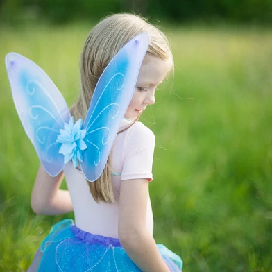 Verkleidungsset Fairy Blue, 4-6 Jahre