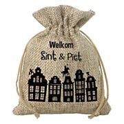 Jute-Geschenktüte – Welcome Sint & Piet