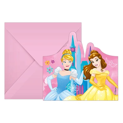Einladungen und Umschläge FSC Disney Princess Live Your Story, 6 Stück.