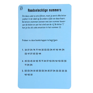50 Geheime Codes - Activiteitenkaarten