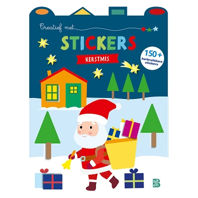 Creatief met stickers Kerstmis Stickerboek