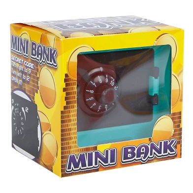 Mini-Geldtresor mit Geheimcode, 9 cm