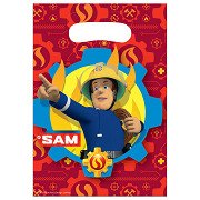 Feuerwehrmann Sam Partytüten, 8 Stück.