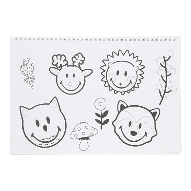Schetsblok Smiley met Stickers