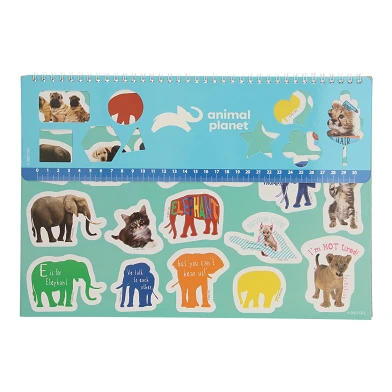 Schetsblok Animal Planet met Stickers