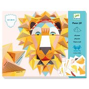Djeco 3D-Posterherstellung – Löwe