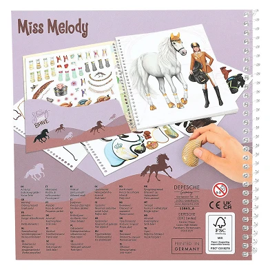 Miss Melody Dress Me Up Stickerboek