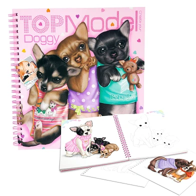 TOPModel Create your Doggy Kleur- en Tekenboek