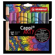 STABILO Cappi – Filzstift – ARTY – Set mit 12 Farben