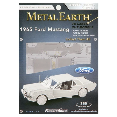 Metal Earth 1965 Ford Mustang Coupé Silver Edition