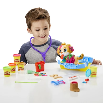 Play-Doh Care N Carry Dierenarts - Klei Speelset