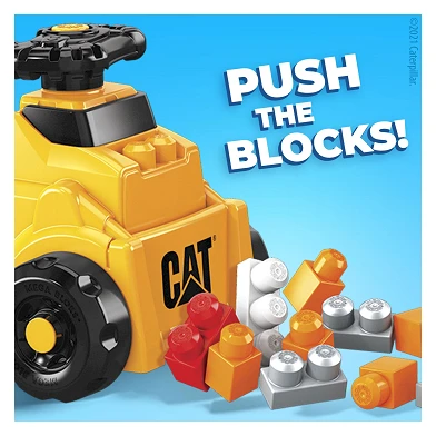 Mega Bloks CAT Build n Play Rutscherauto mit Blöcken