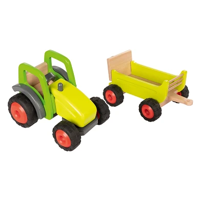 Goki Holztraktor mit Anhänger