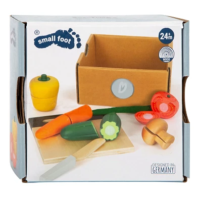 Small Foot - Cut and Play Food-Gemüse-Set aus Holz, 13dlg.