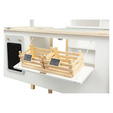 Small Foot - Holzladen Weiß mit Registrierkasse und Laufband