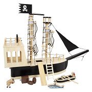Small Foot - Puppenhaus-Piratenboot aus Holz