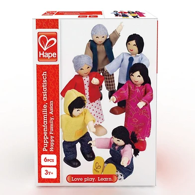 Hape Puppenhaus Familie Asiatisch