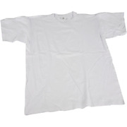 T-Shirt Weiß mit Rundhalsausschnitt aus Baumwolle, Größe S