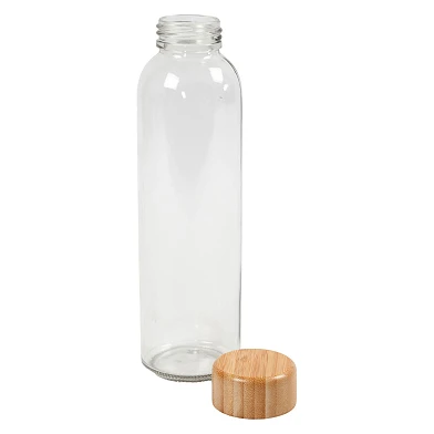 Wasserflasche mit Bambusdeckel