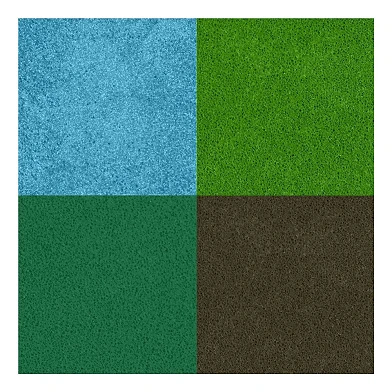 Stempelinkt Groen Tinten/Olijf/Aqua, 4st.