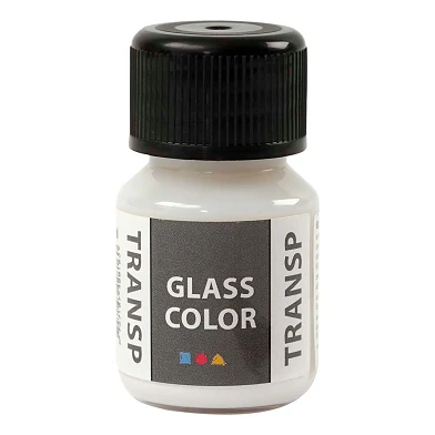 Glasfarbe, transparente Farbe – Weiß, 30 ml