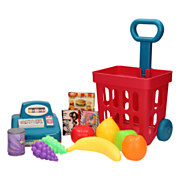 Einkaufswagen mit Spielzeugkasse