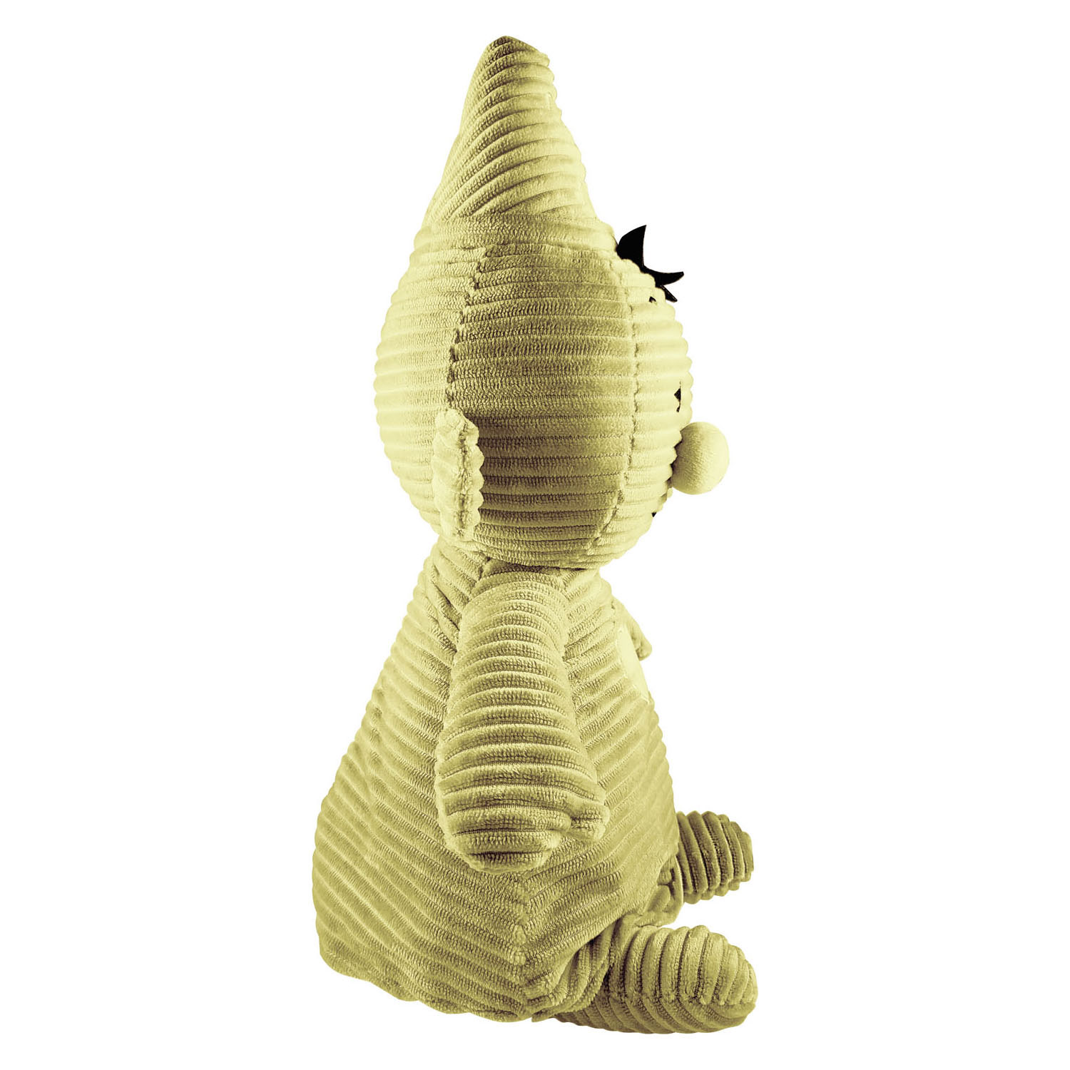 Bumba Plüschtier Cord Gelb, 35 cm