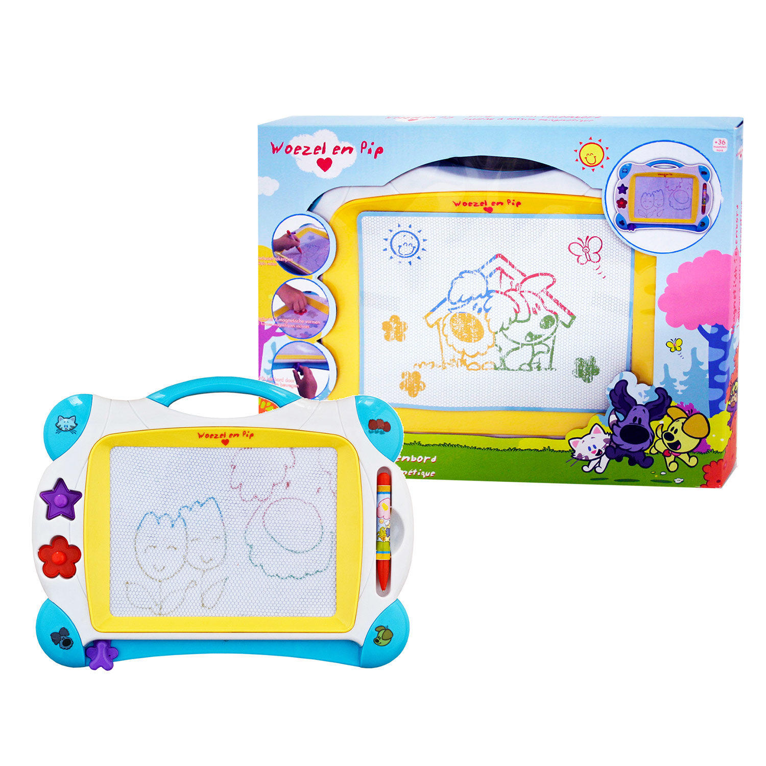 Woezel en Pip Magnetisch Tekenbord