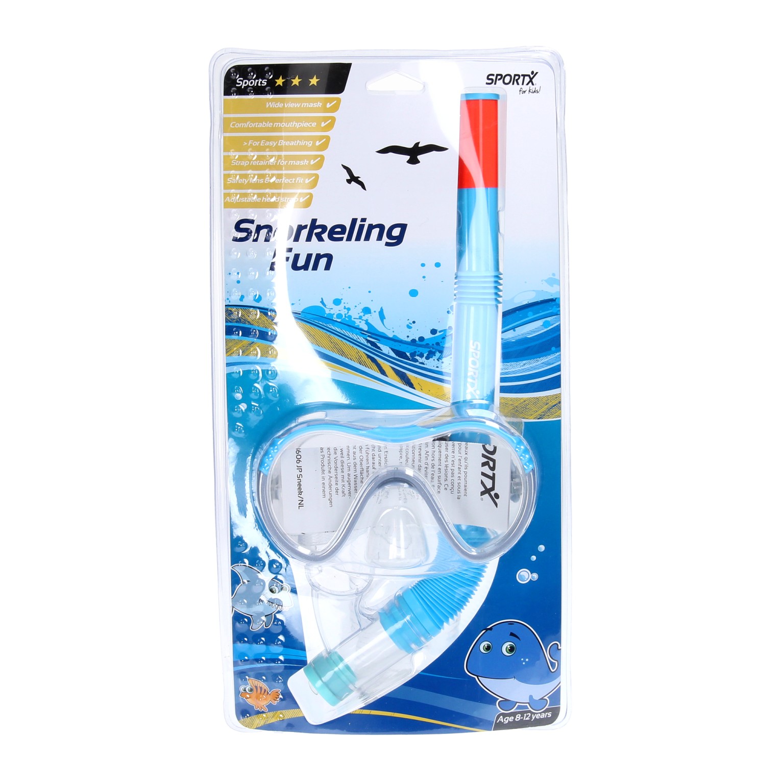 SportX Junior Snorkelset Sport - Blauw