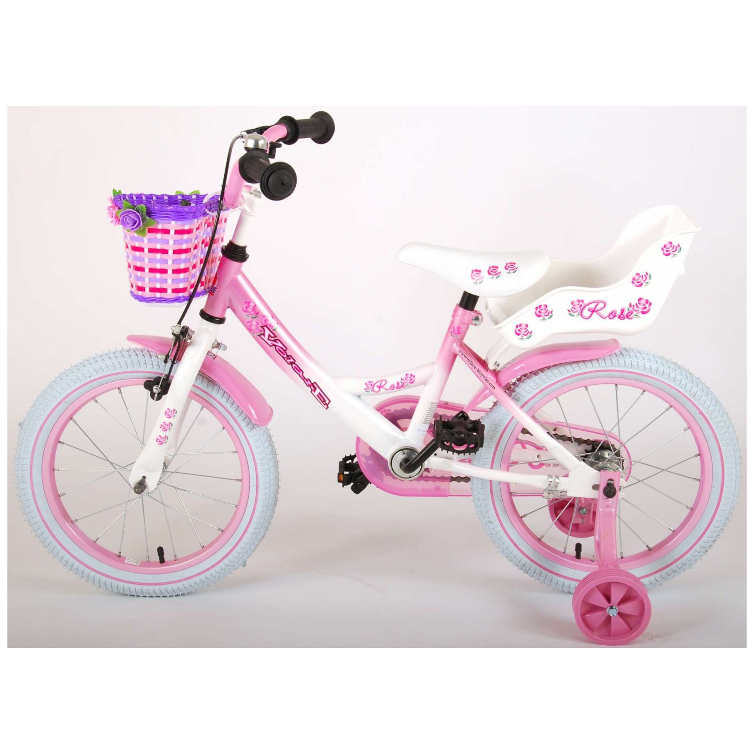 Volare Rose Fiets - 16 inch - Roze Wit