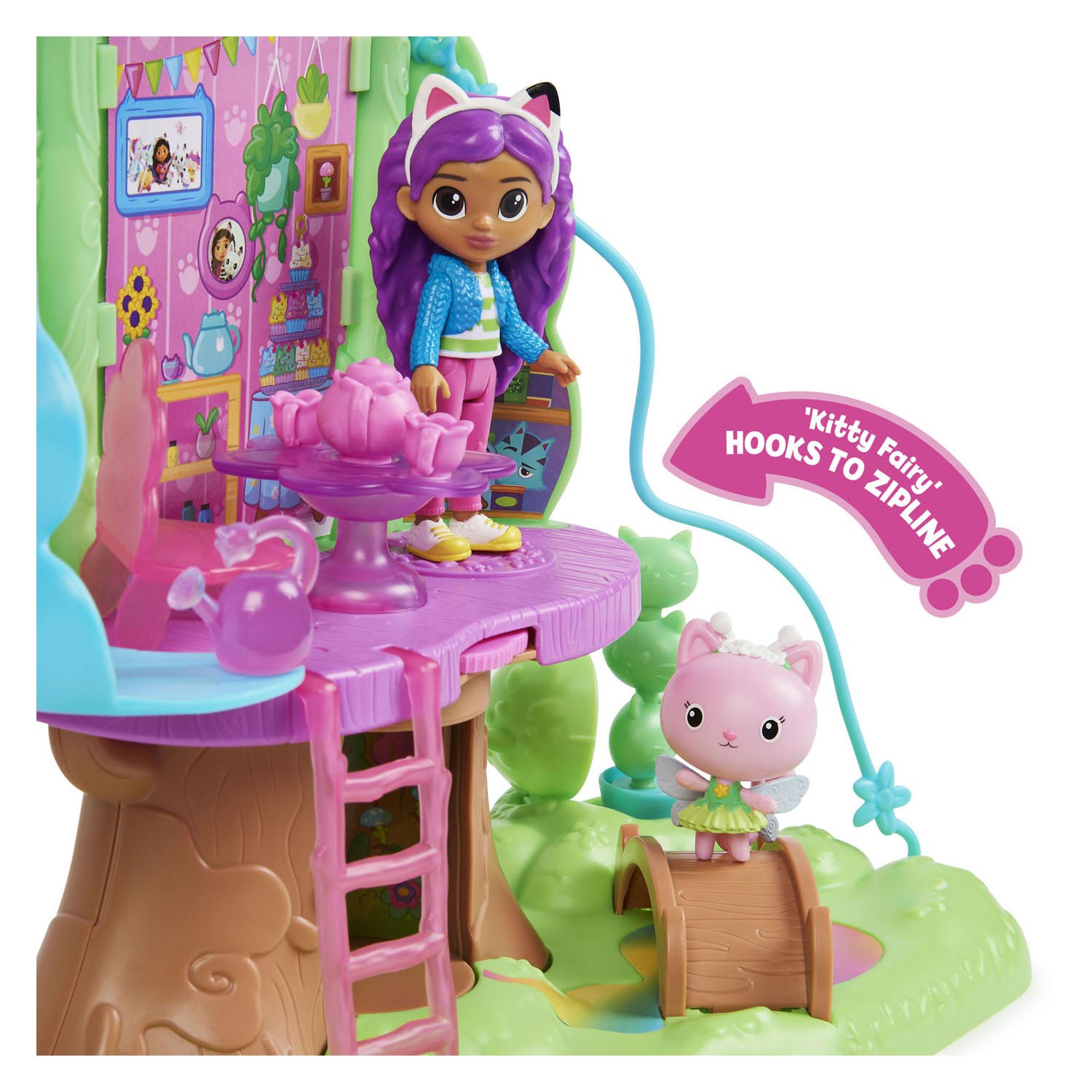 Gabby's Dollhouse - Kitty's Fairy's Garden Treehouse