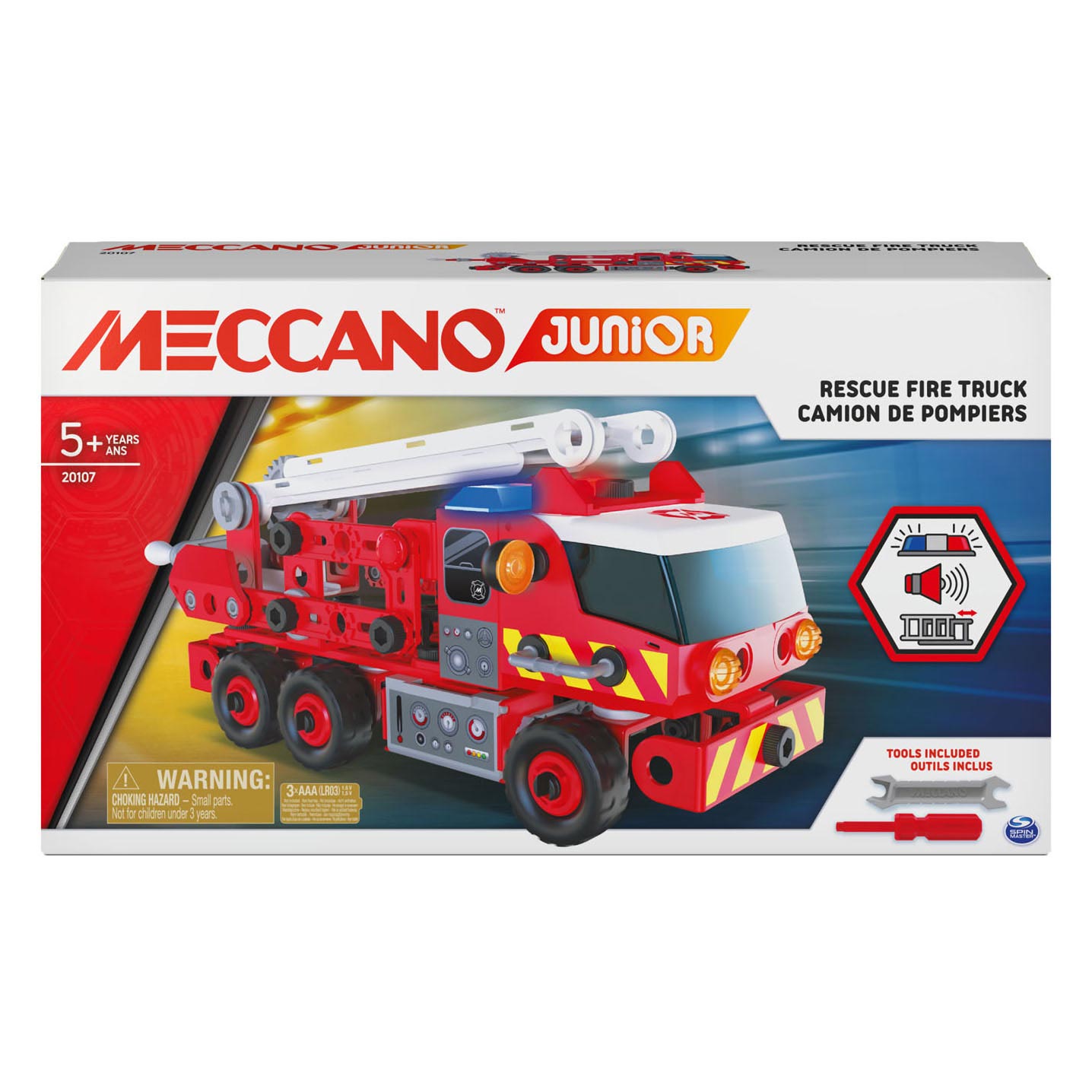 Meccano Junior - Brandweerwagen S.T.E.A.M Constructie Speelgoed