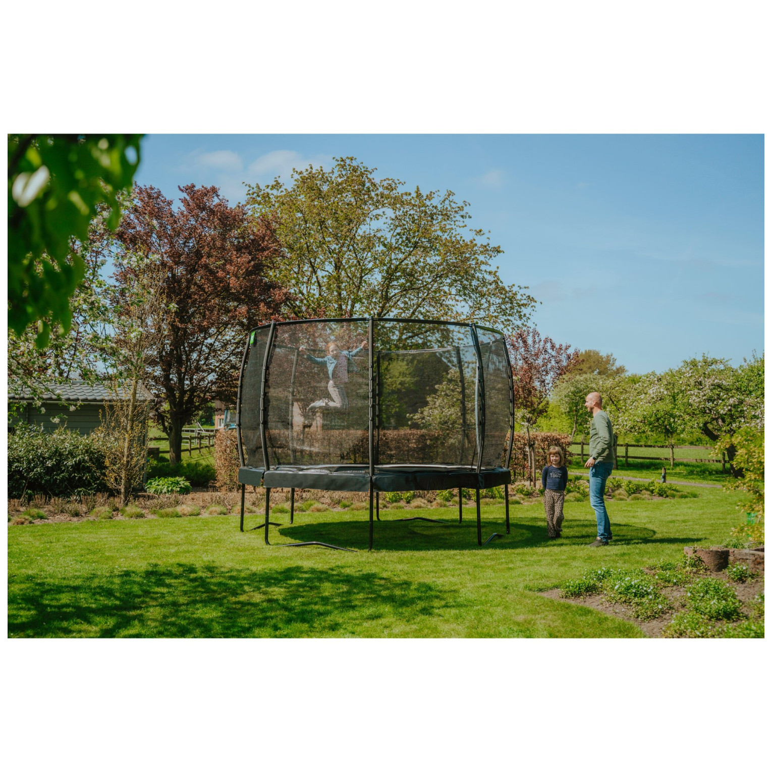 EXIT Allure Premium trampoline ø427cm - zwart