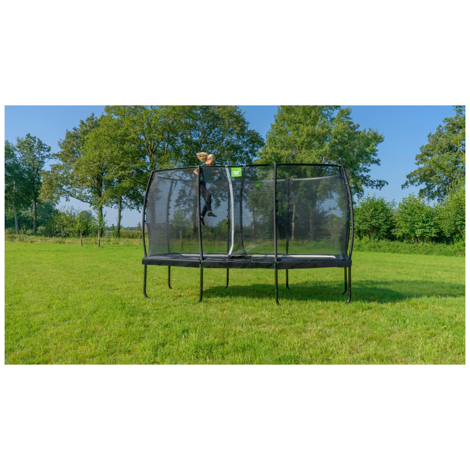 EXIT Allure Premium trampoline 214x366cm - groen