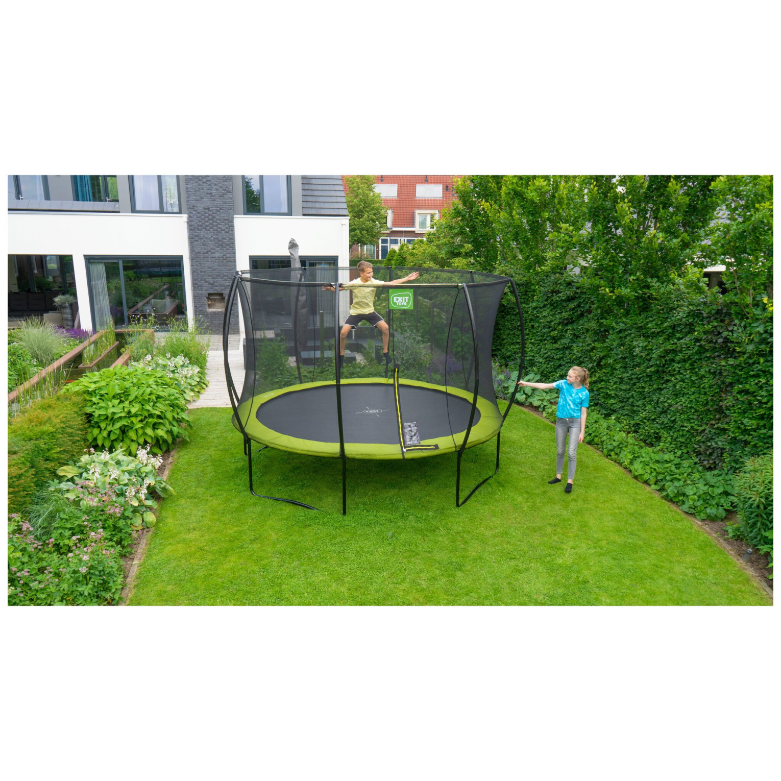 EXIT Silhouette trampoline ø366cm - groen