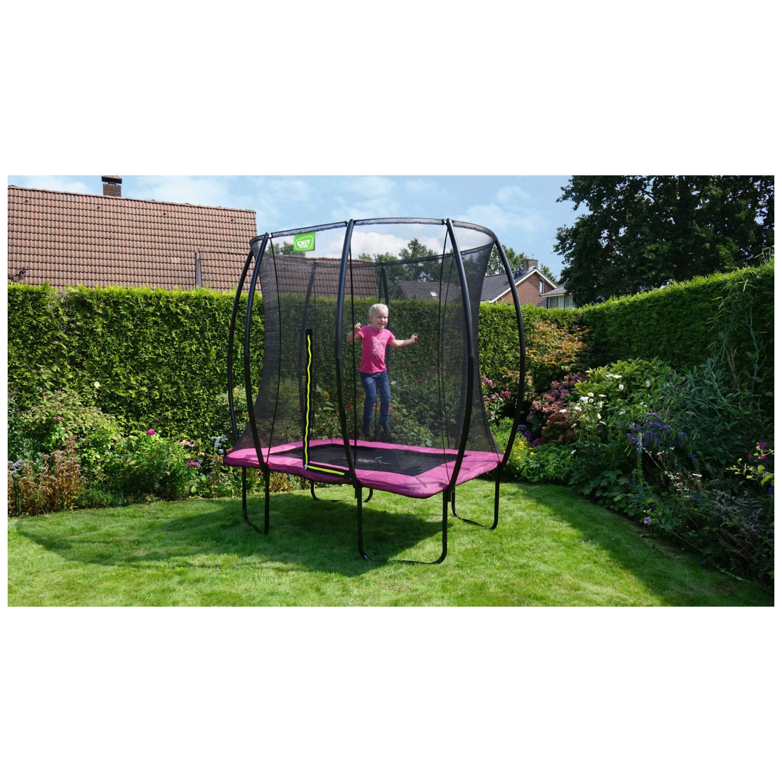 EXIT Silhouette trampoline 153x214cm - roze