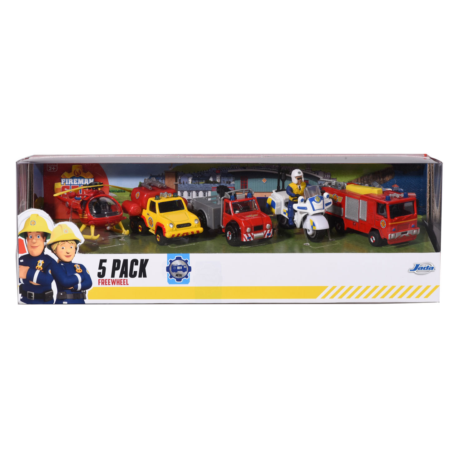 Dickie Feuerwehrmann Sam Fahrzeuge, 5er-Pack