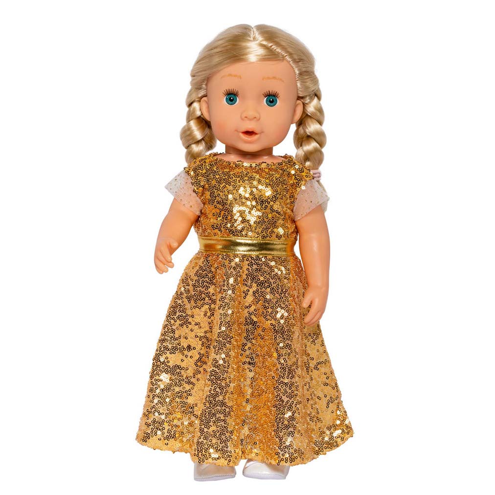 Puppenkleid Golden Star, 35-45 cm