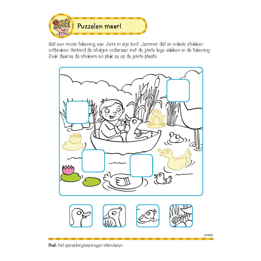 Oefenboek met Stickers - Eerste Leesspelletjes (5-6 jaar)